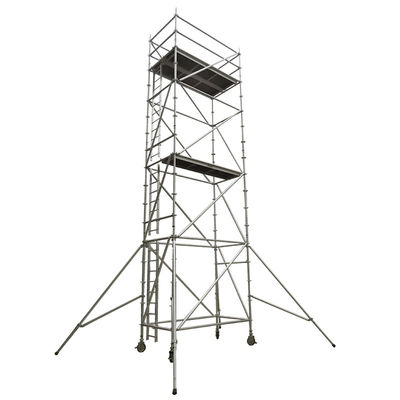 Хорошая цена. Platformwidth 0.6m To 1.2m Aluminium Scaffold Tower With Diagonal Pipe Structure Anodized Surface Ideal For Construction онлайн